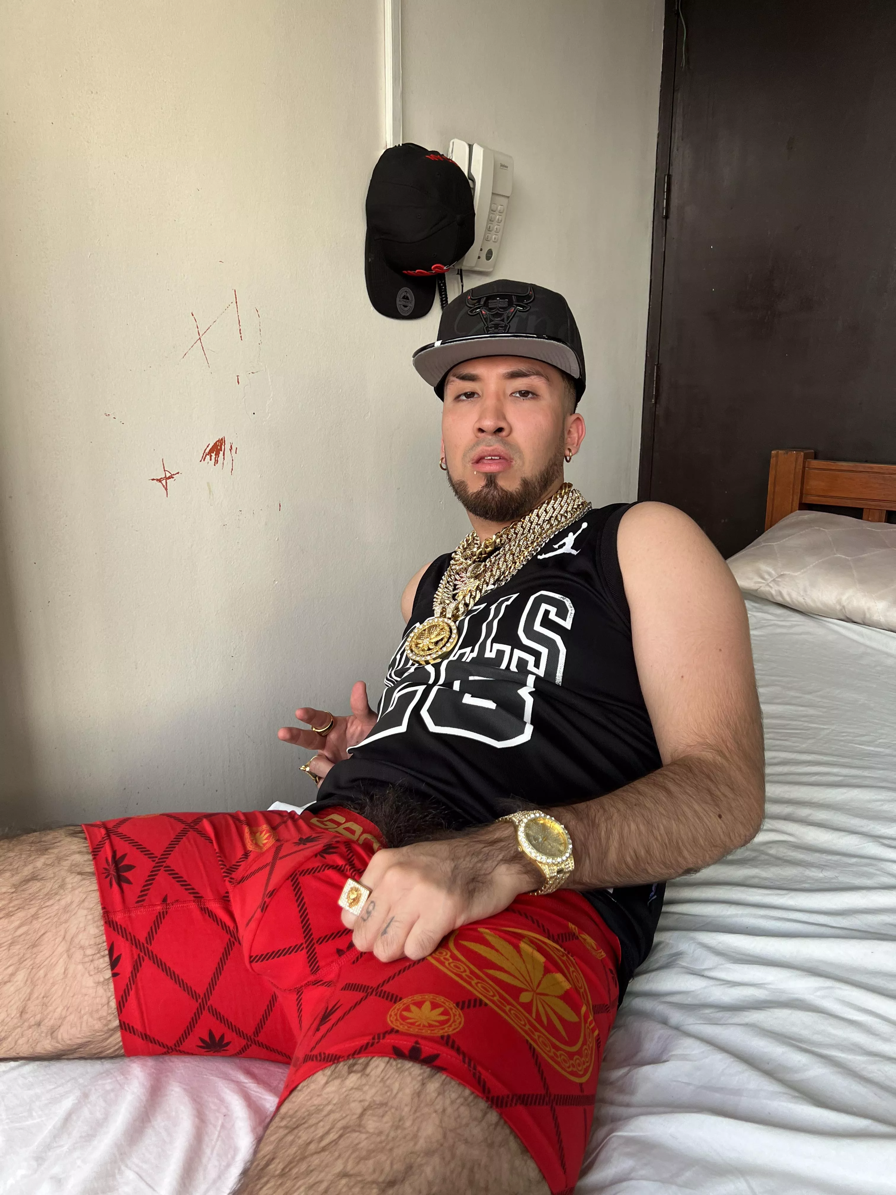 This sweaty bulge is trembling desperate to be inside a hole haha