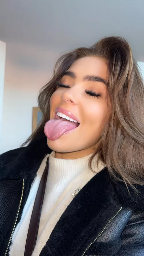 This tongue would lick and suck your balls hardly.