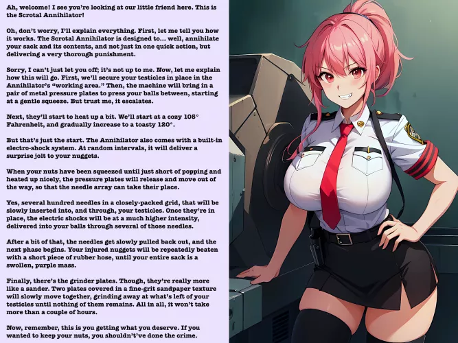 Time to meet the Scrotal Annihilator [AI Image]