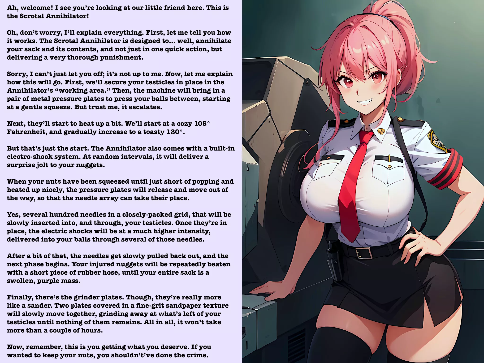 Time to meet the Scrotal Annihilator [AI Image]