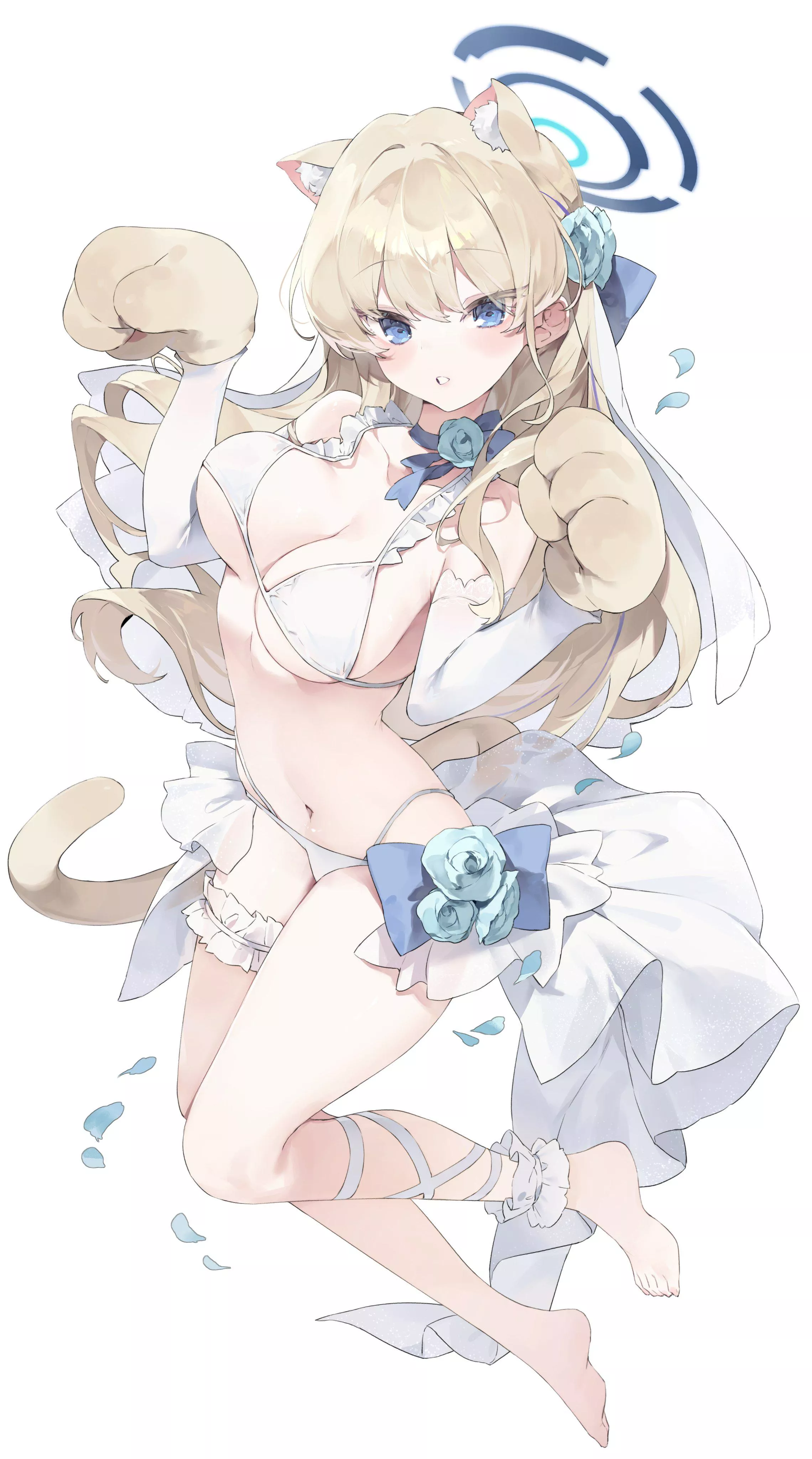 Toki dressed up as a catgirl 