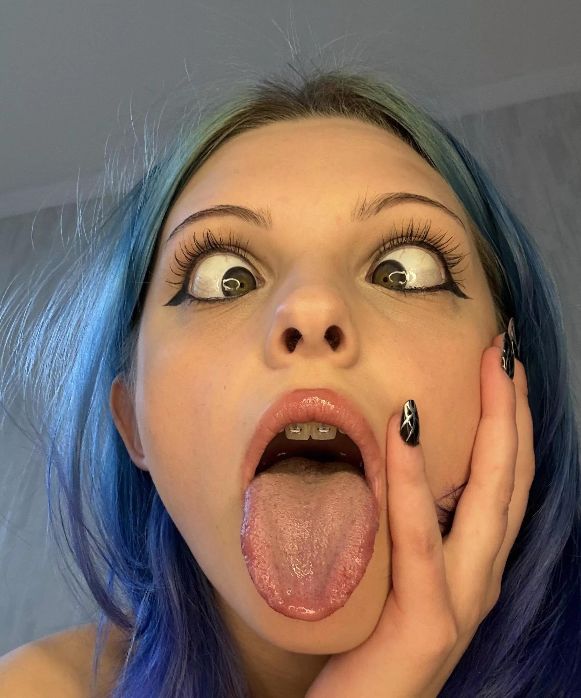 Training my face ahegao, just for you, baby