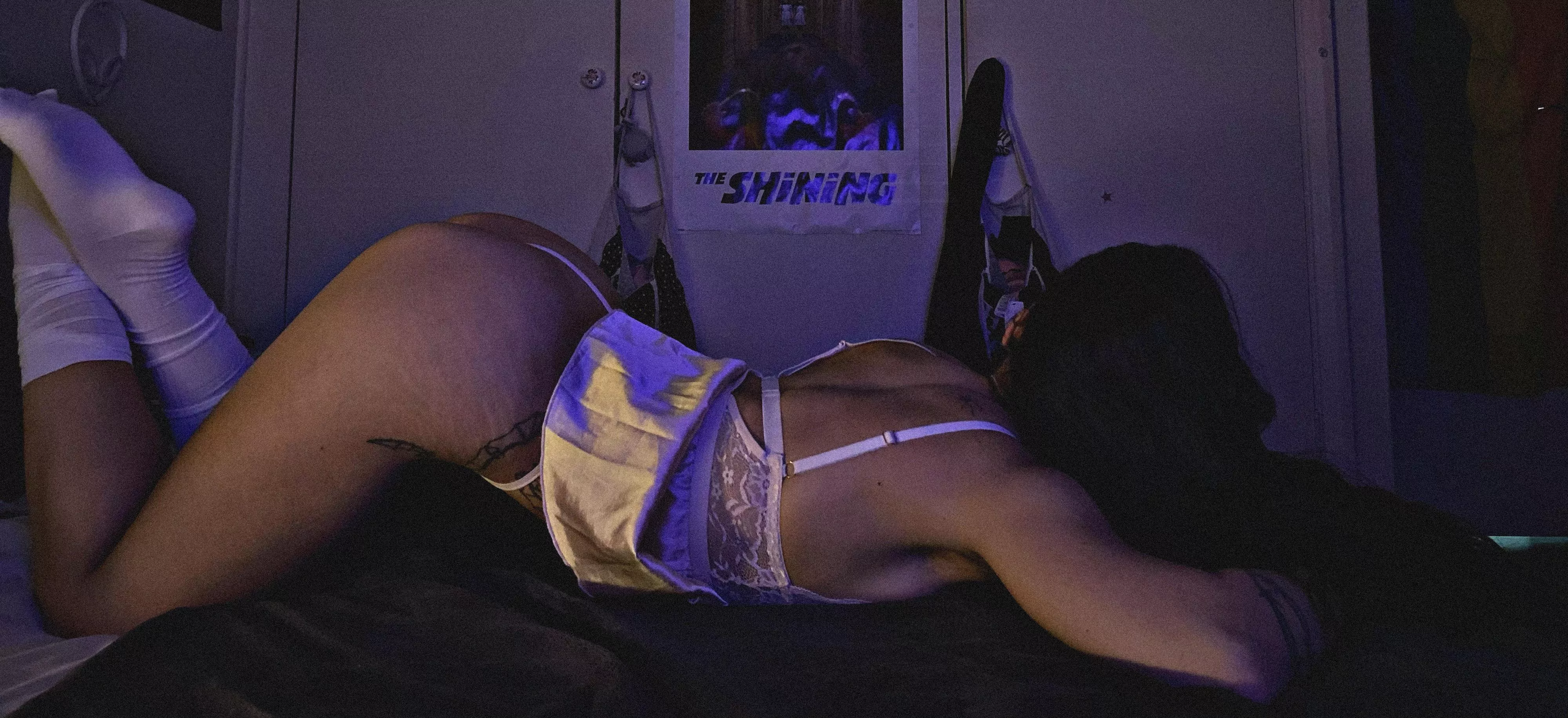 Waiting for daddy to come home like the good babygirl I am