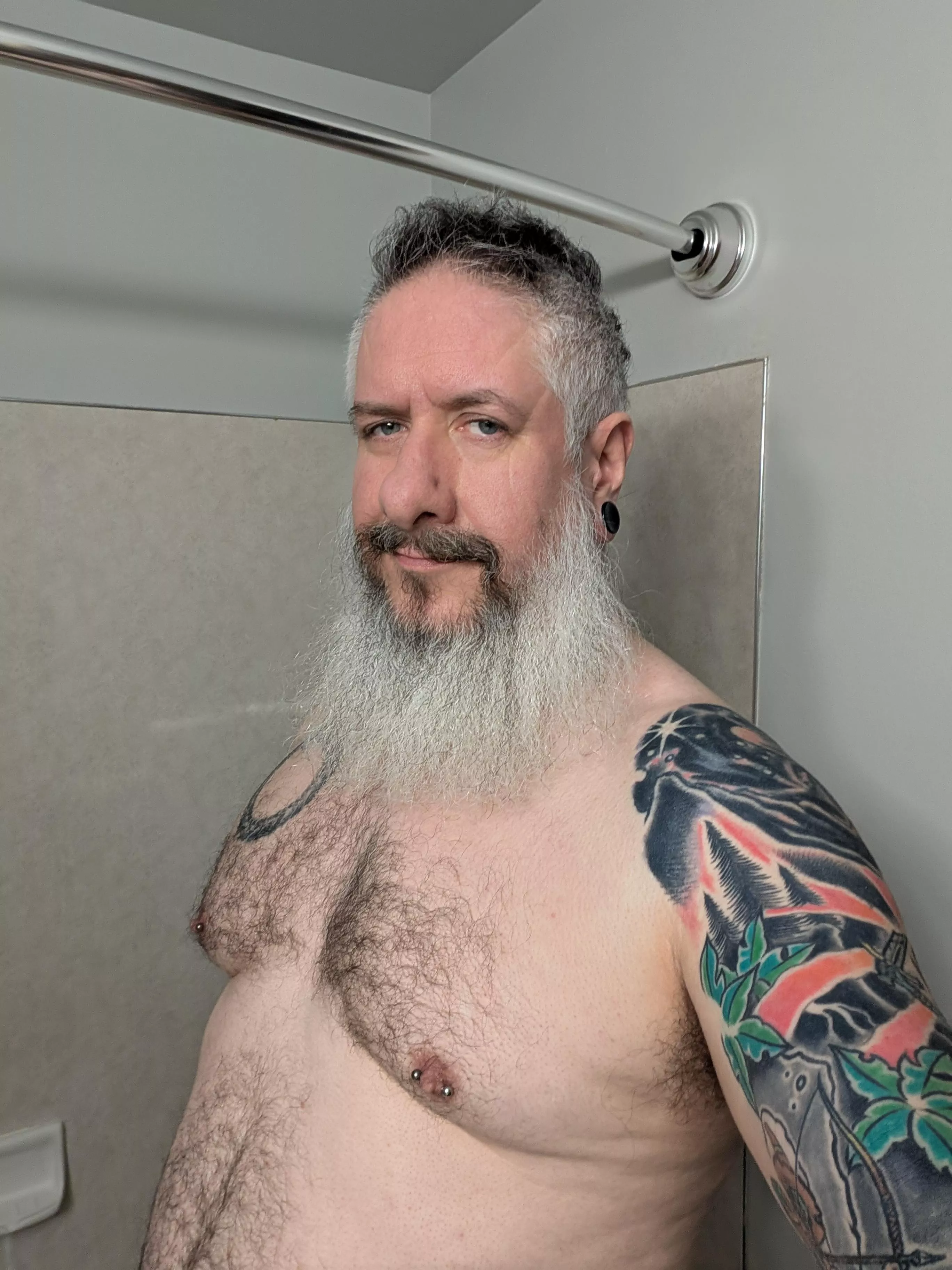 Who's going to join me in the shower?