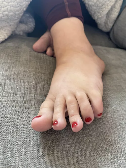 Wife’s toes are telling me they just wanting to be sucked 