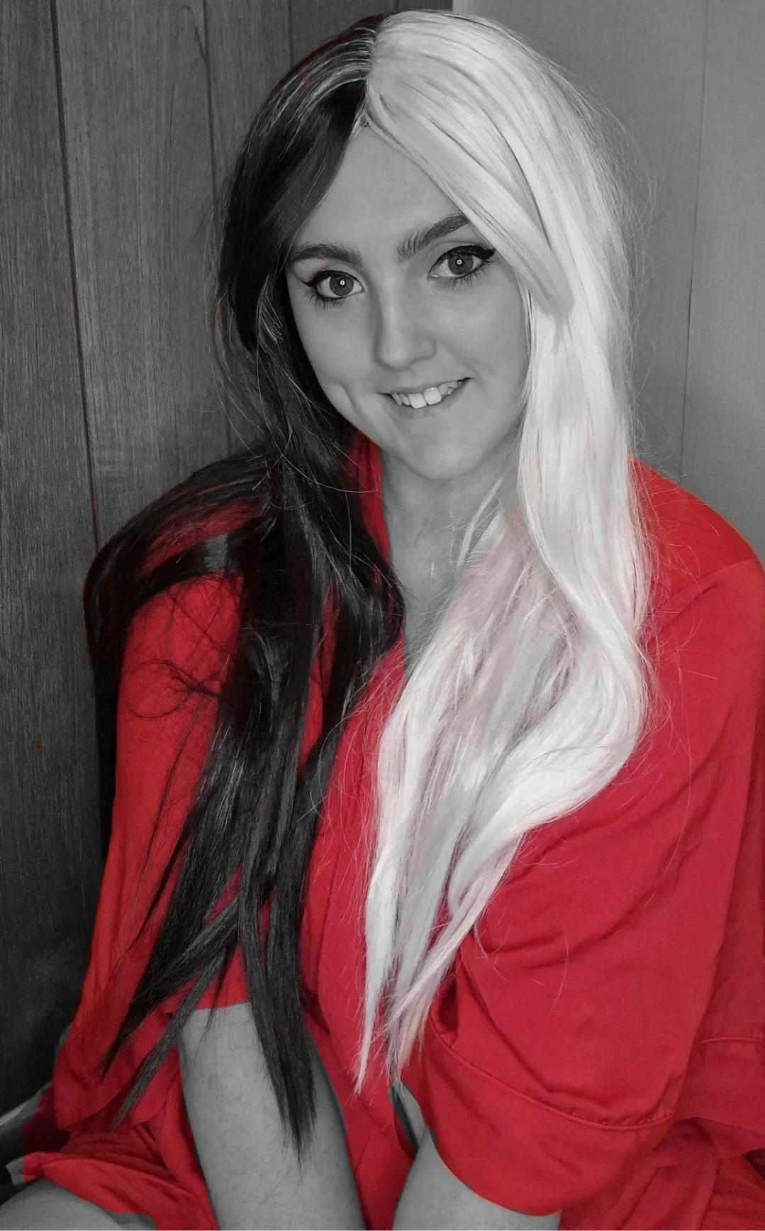 Winter vibes in oversized clothes. 