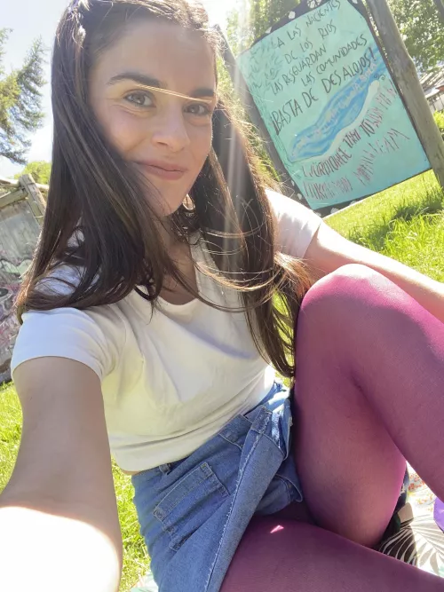 With a very short skirt 