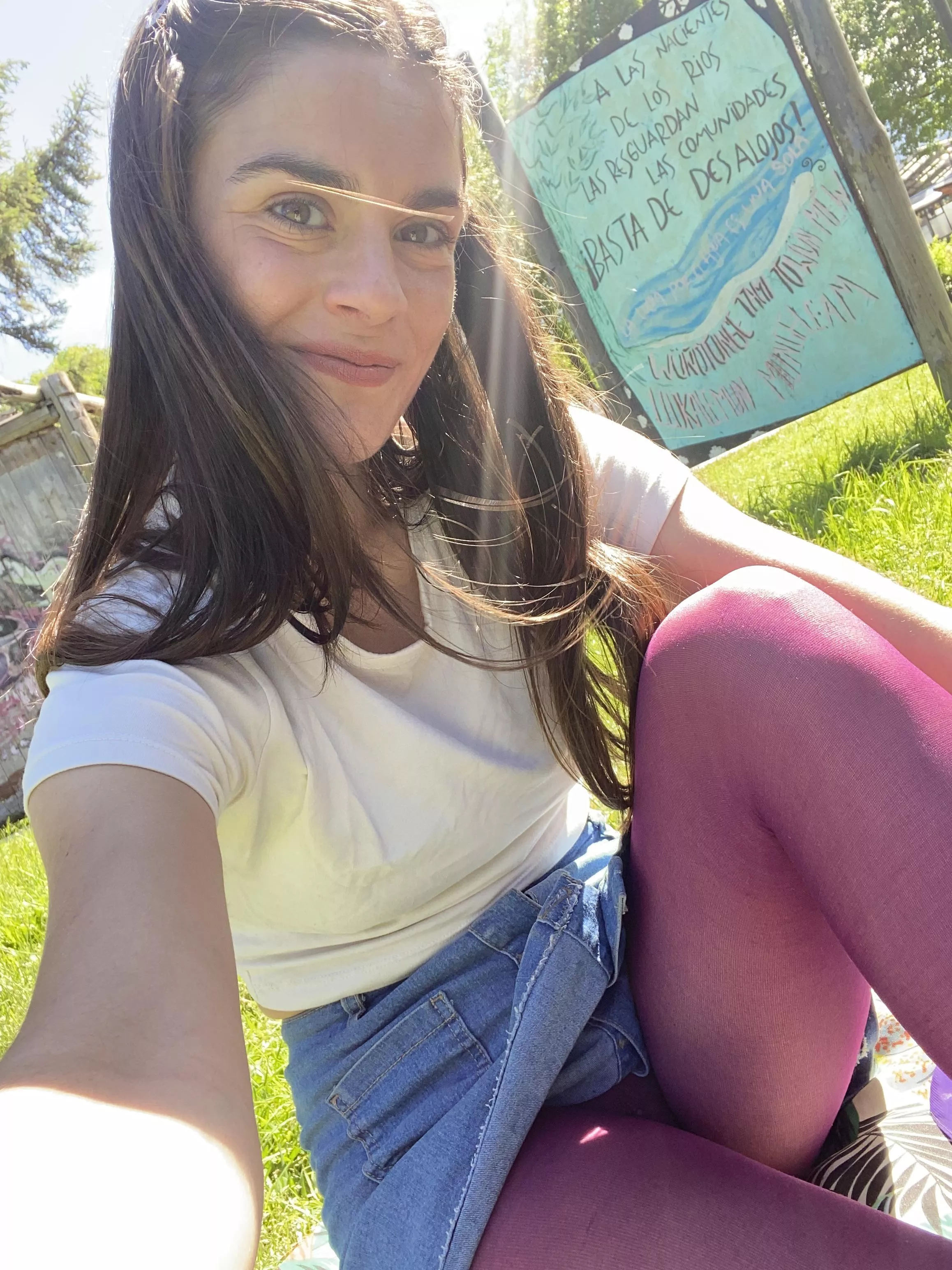 With a very short skirt 