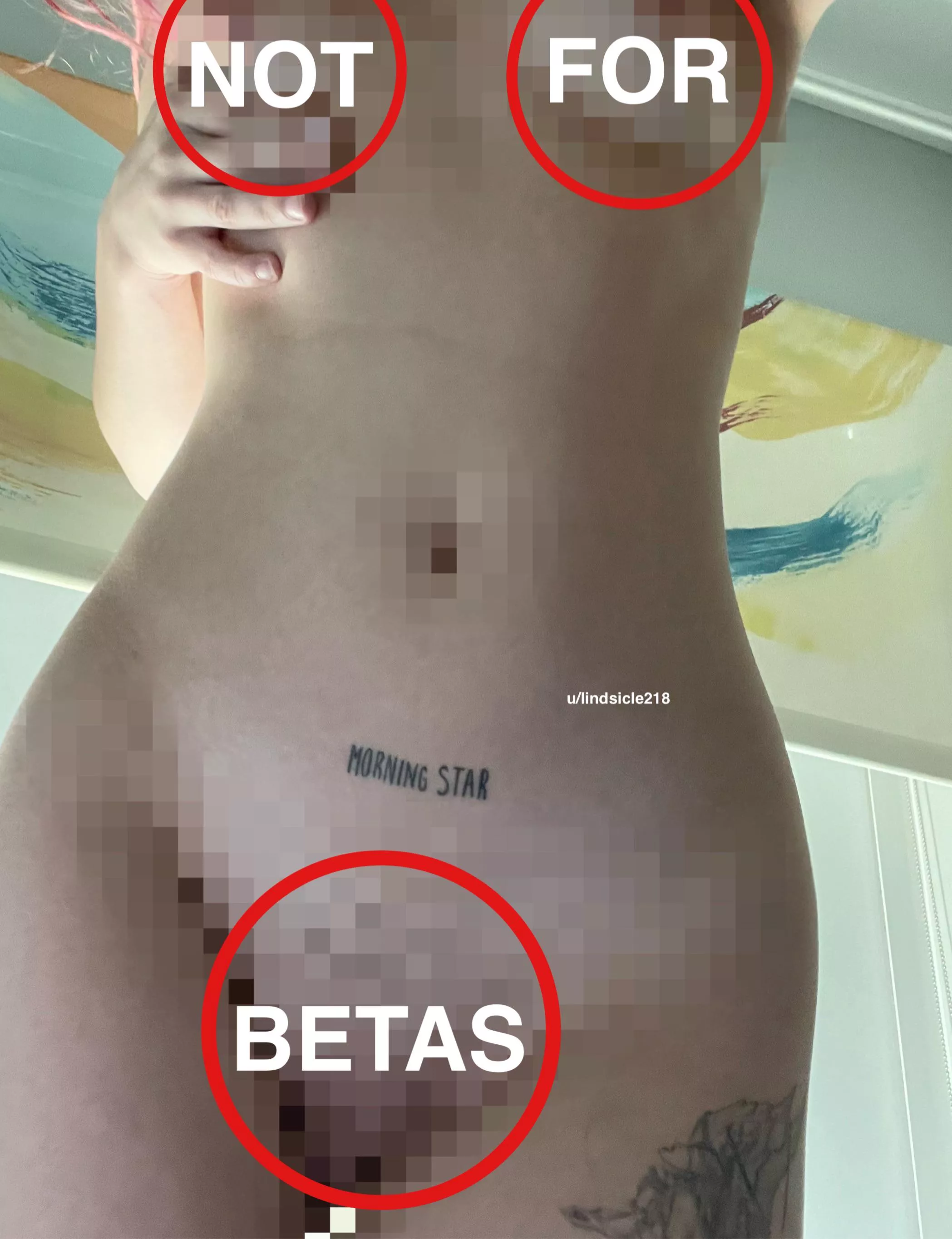 You can goon as much as you want but don’t you ever make a mess on yourself. 