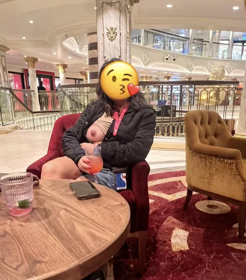 A drink before we set sail