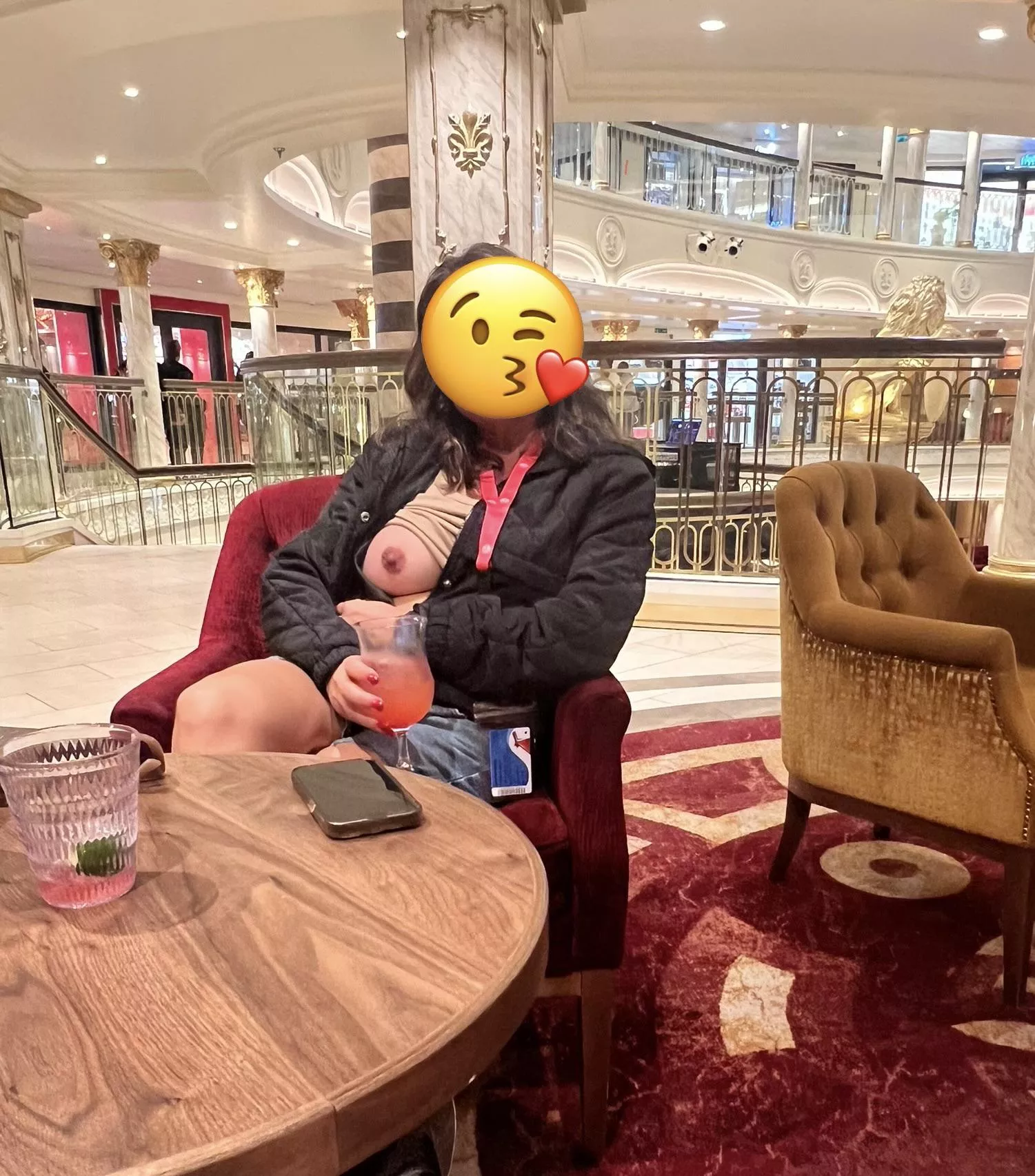 A drink before we set sail