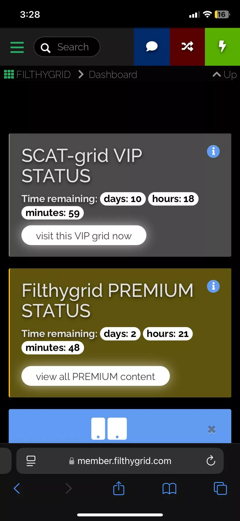 Currently selling scat-grid and filthygrid premium account for cheap DM for info