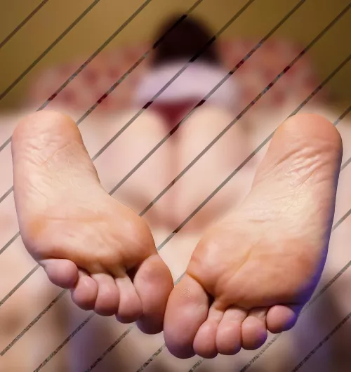 Don't even think about going past my feet, loser