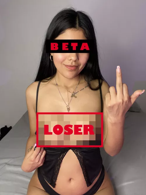 dumb beta my perfect tits are only for alphas