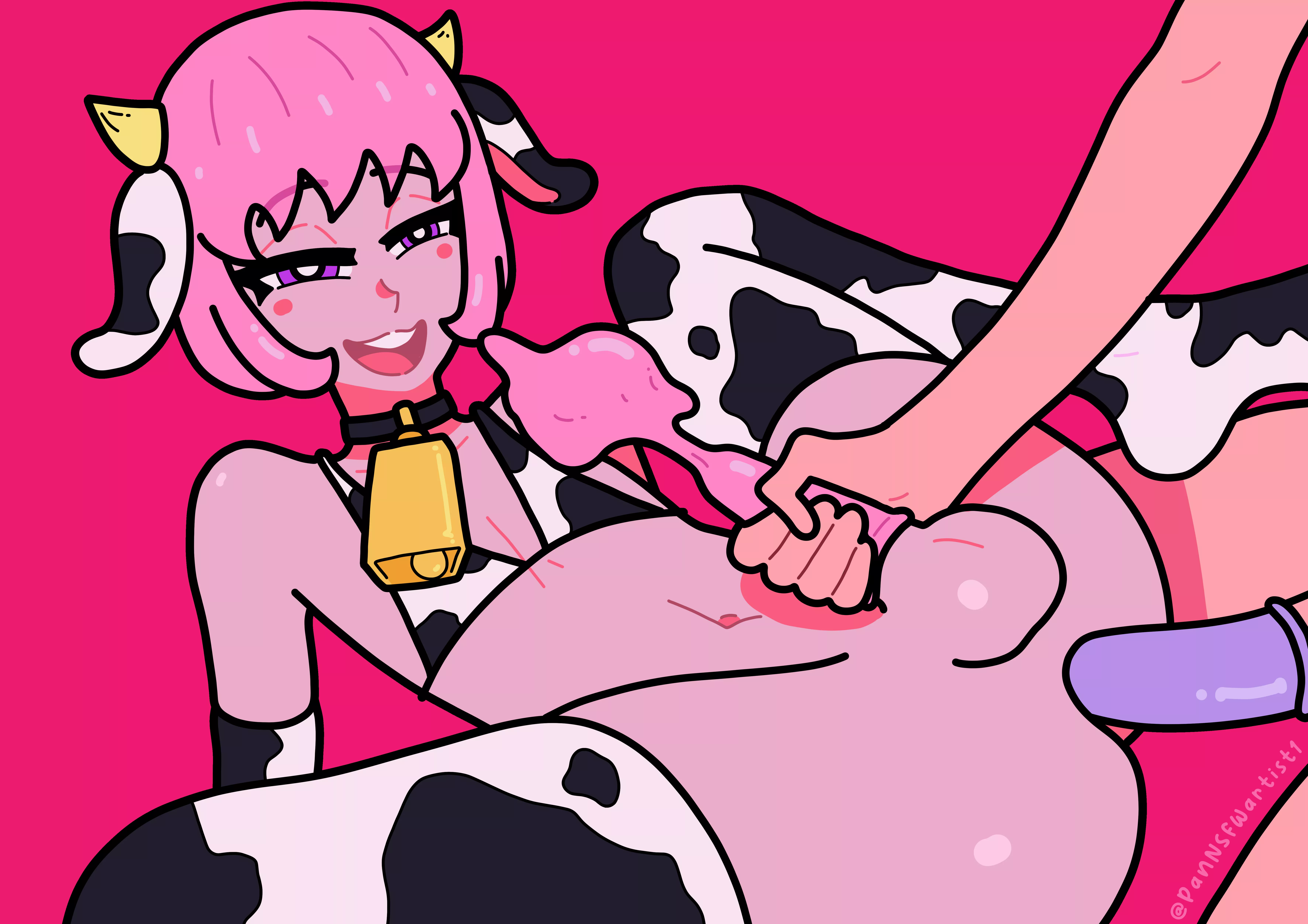Getting some femboy milk (@PanNSFWartist1) [OC]