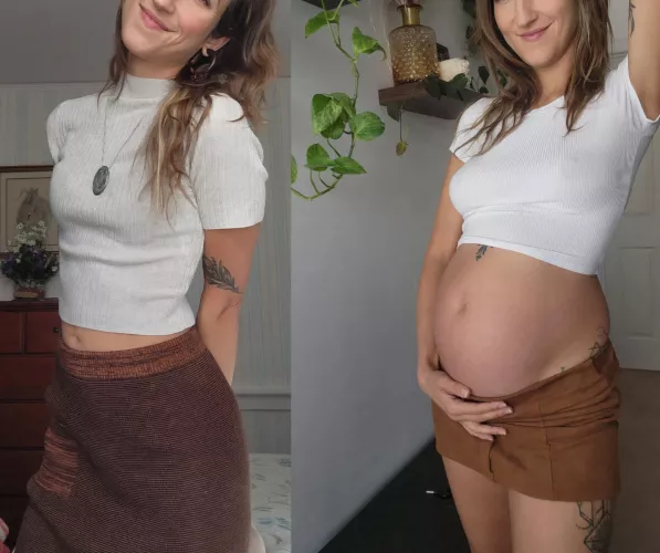 I don't even remember what it was like without the bump 🥰