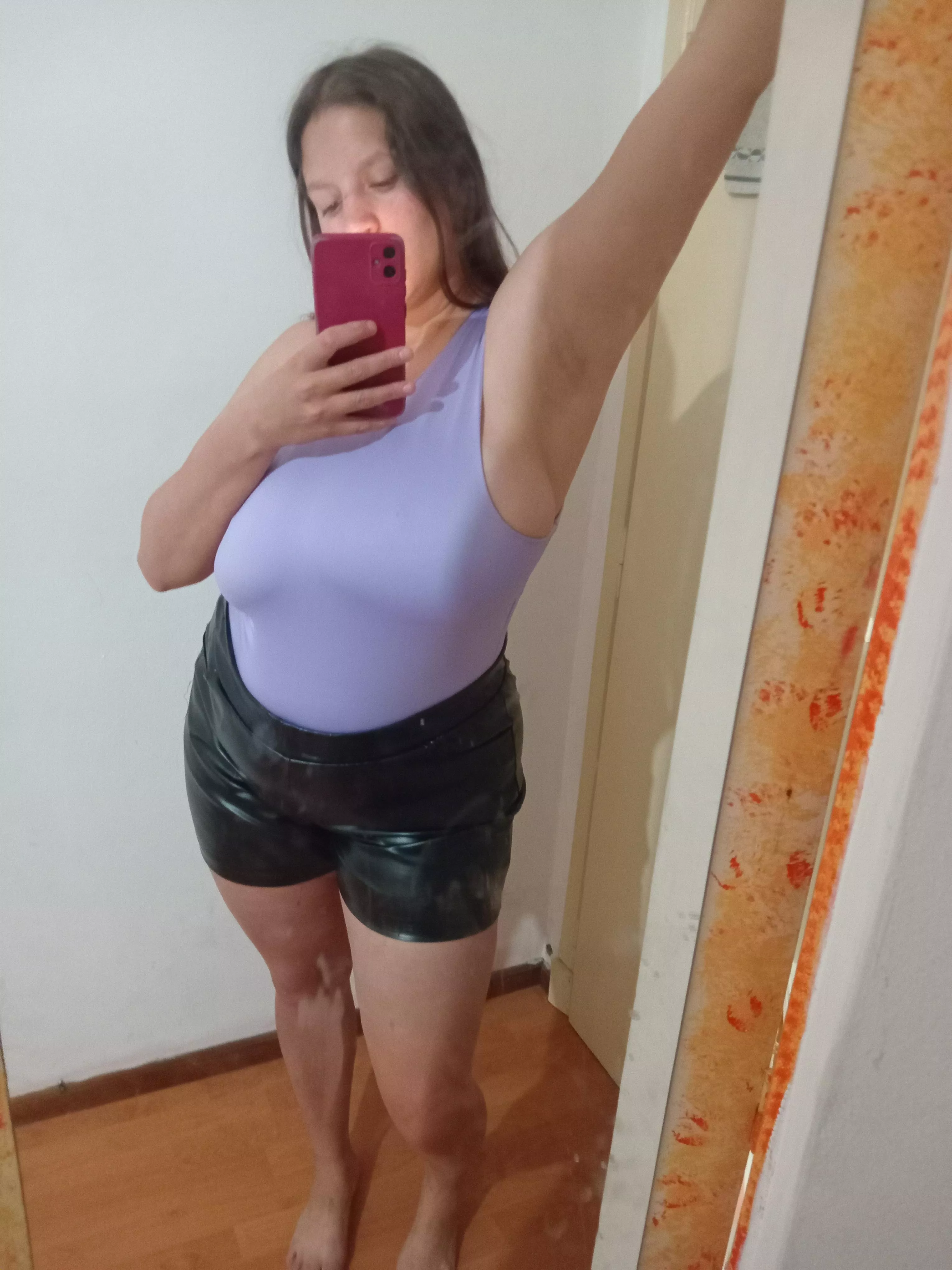 I'm not wearing a bra 