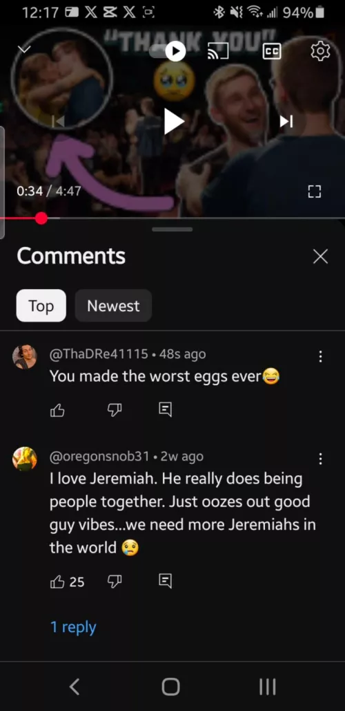 Jeremiah Watkins eggs were so bad