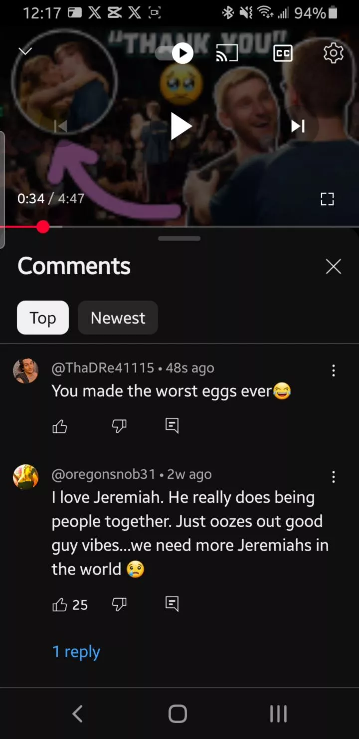 Jeremiah Watkins eggs were so bad