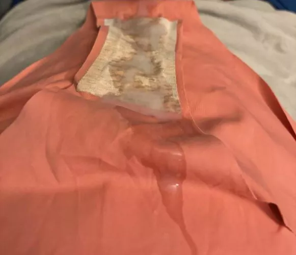 My creampied panties, with an extra load for a bit more flavor 😋 if you haven't tried my delicious panties yet, you ought to treat yourself 🔥 🥵 