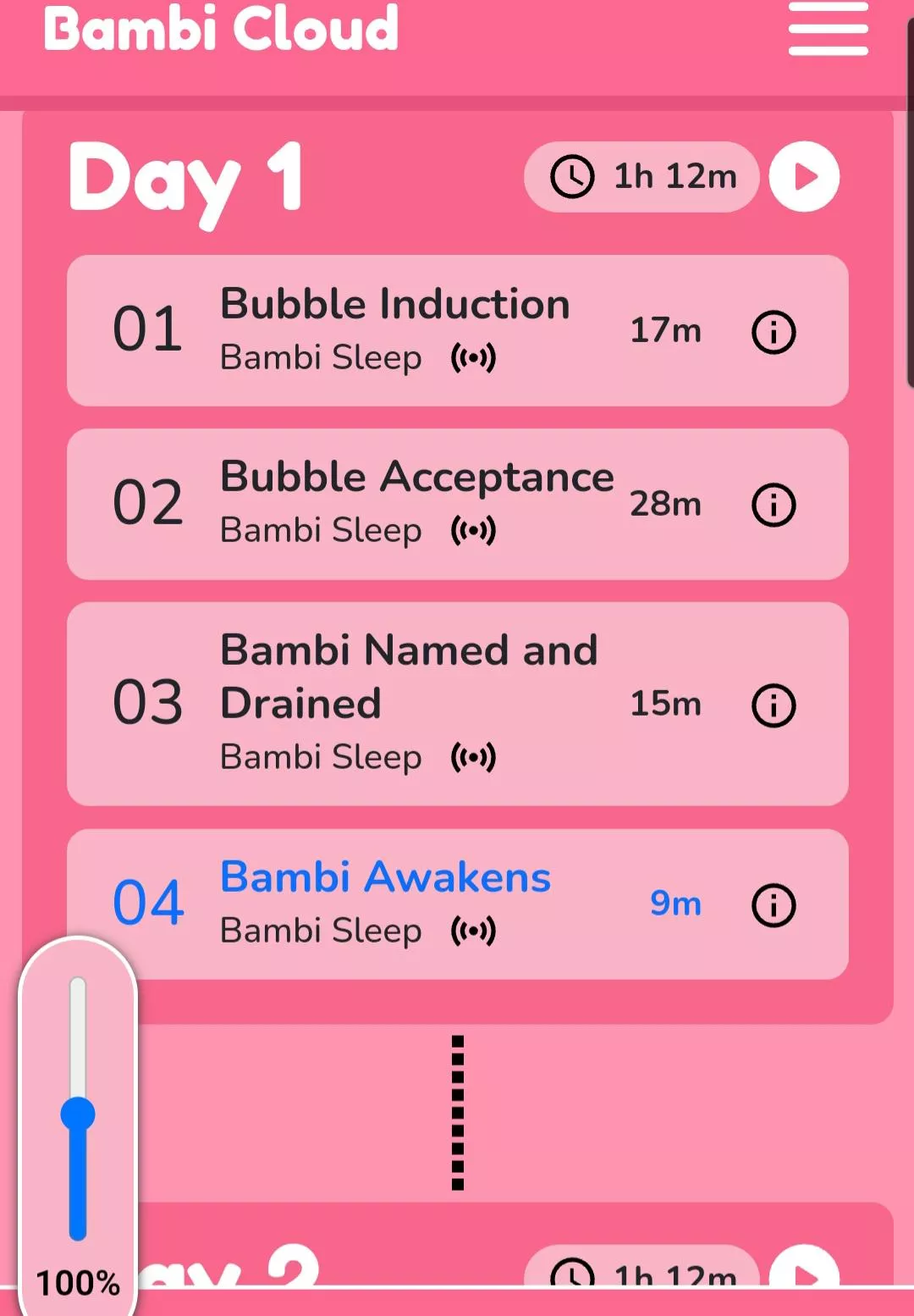 My first time trying Bambi sleep- Day 1 of 10