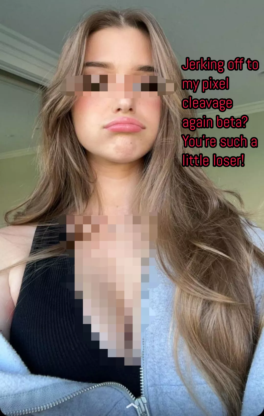 She's so disgusted by censored beta's 🤢🤣