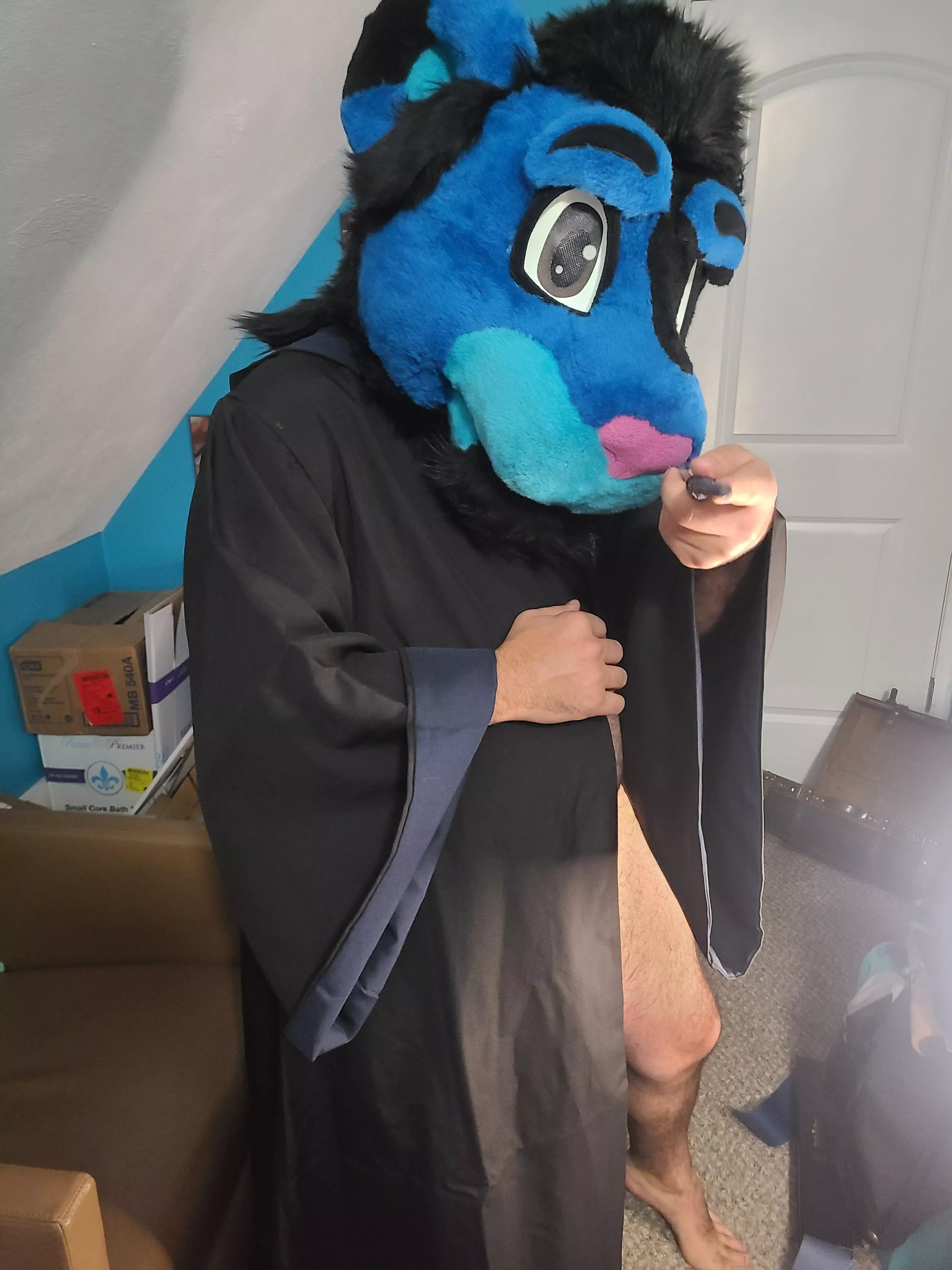 The cloak doesn't hide much~ (OF: LustyLion9869 / JFF: LionclawAD)