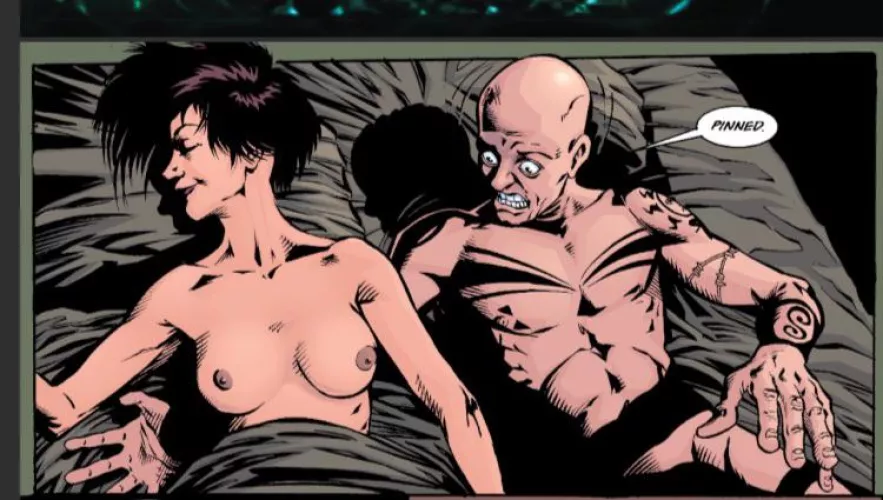 Transmetropolitan, issue 17. Art by Darick Robertson