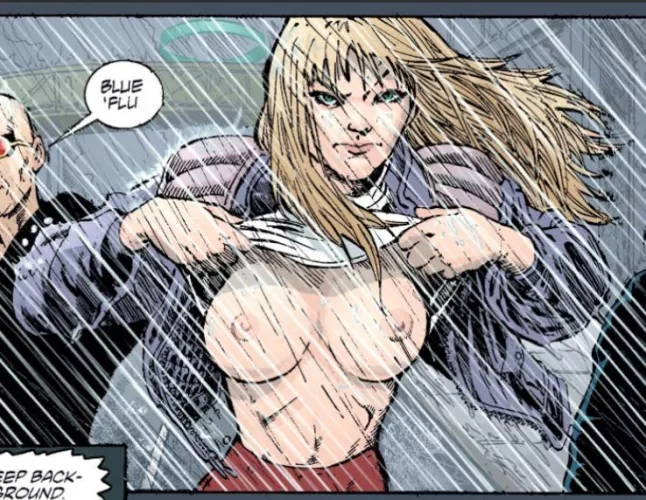 Transmetropolitan, issue 44. Art by Darick Robertson and Rodney Ramos