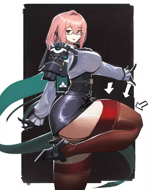 Yanagi showing off her new stockings (FRanzilla) [Zenless Zone Zero]
