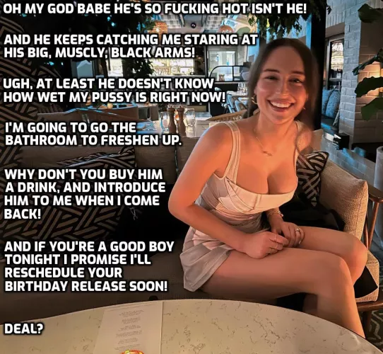 Your girlfriend gets distracted easily, even on your birthday.