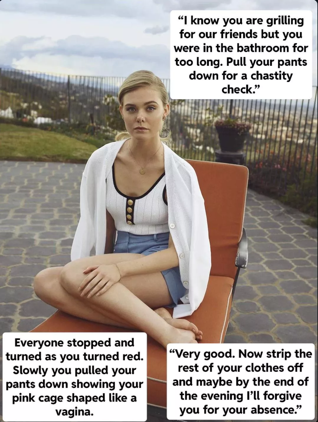 Be careful of your wife when you think of back talking to her. She is patient, she can wait to punish you at the perfect moment. 