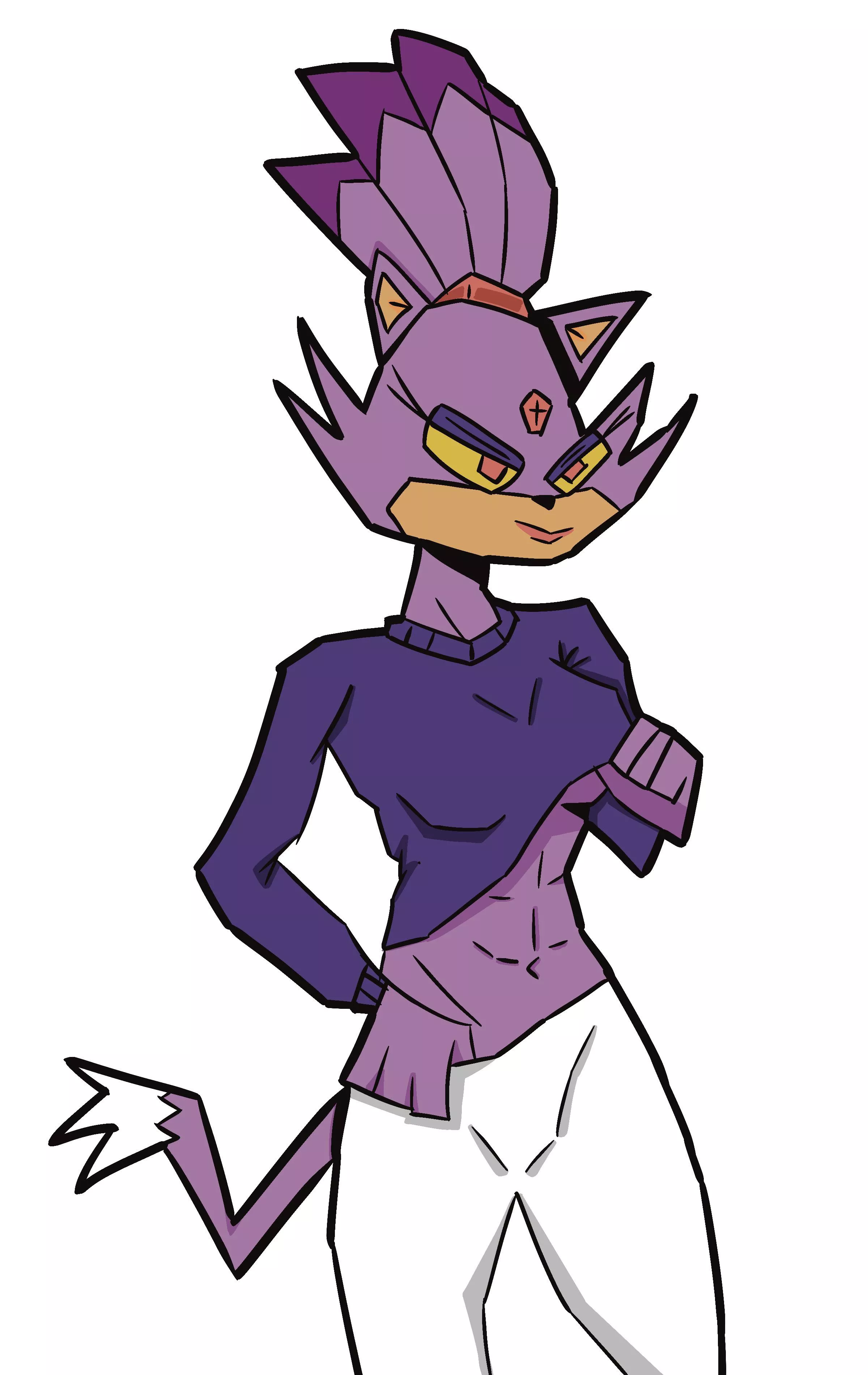 Blaze with a sixpack