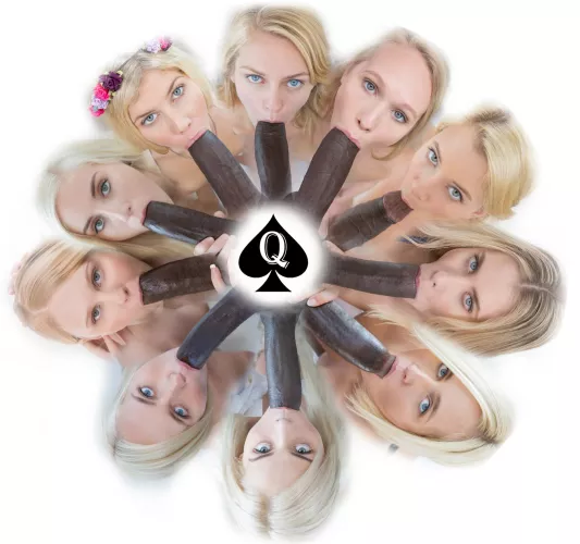 Blonde Blue Eyes BBC Blowjob