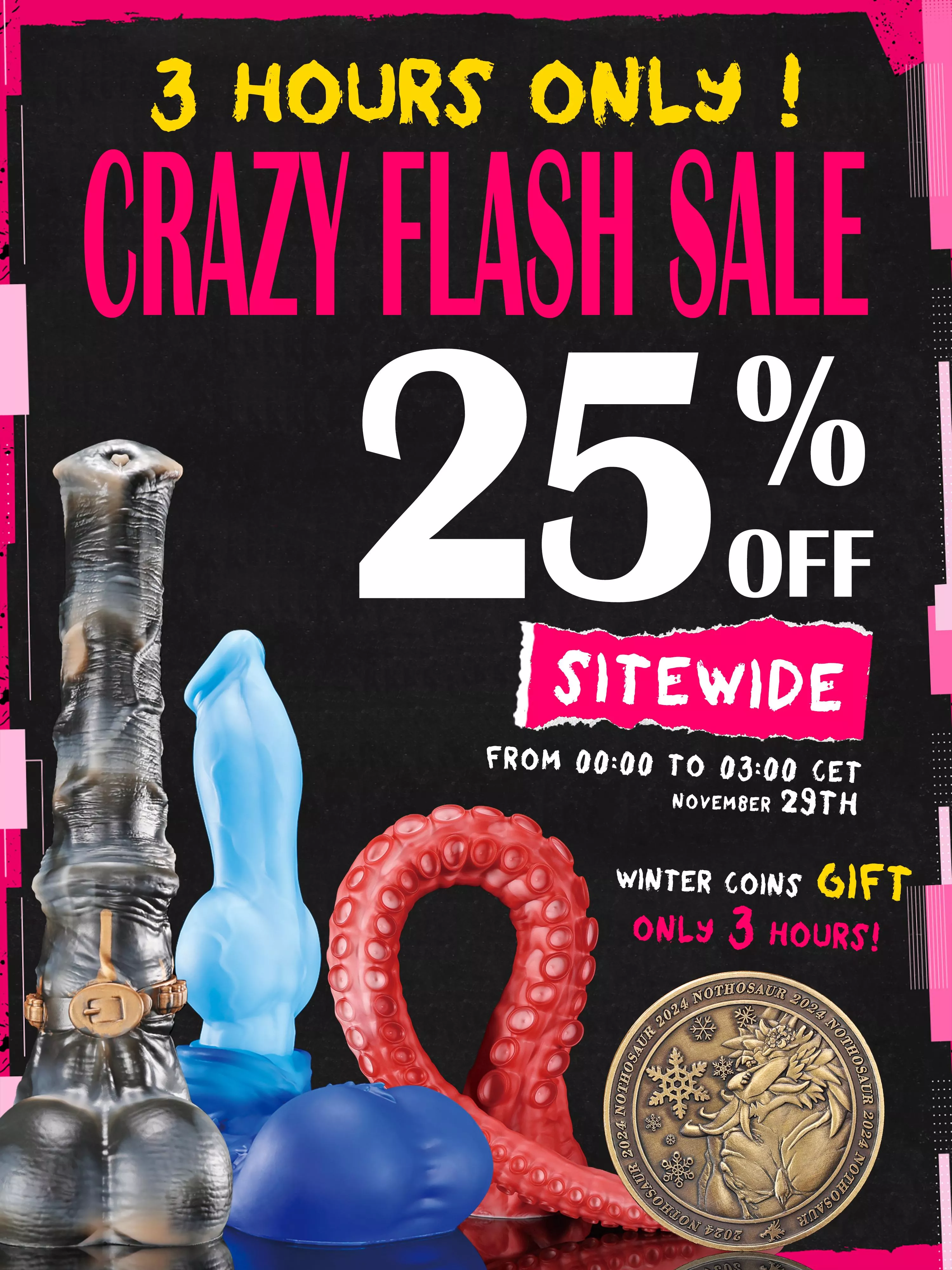 Bonus! Winter Coins Gift, Only 3 Hours! 