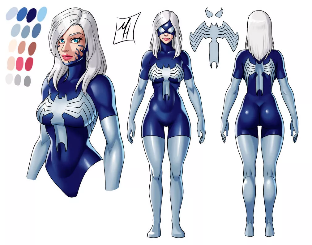 [DeviantArt] Character reference sheet commission by Mar-hirari