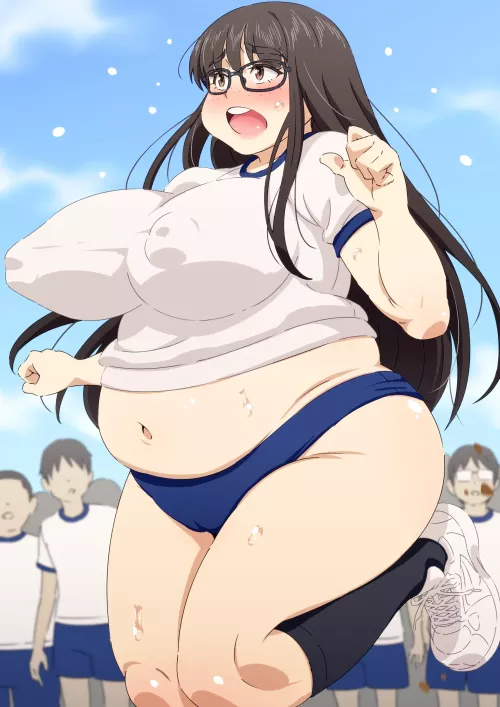 Fat girl in gym class (Mikerugii)