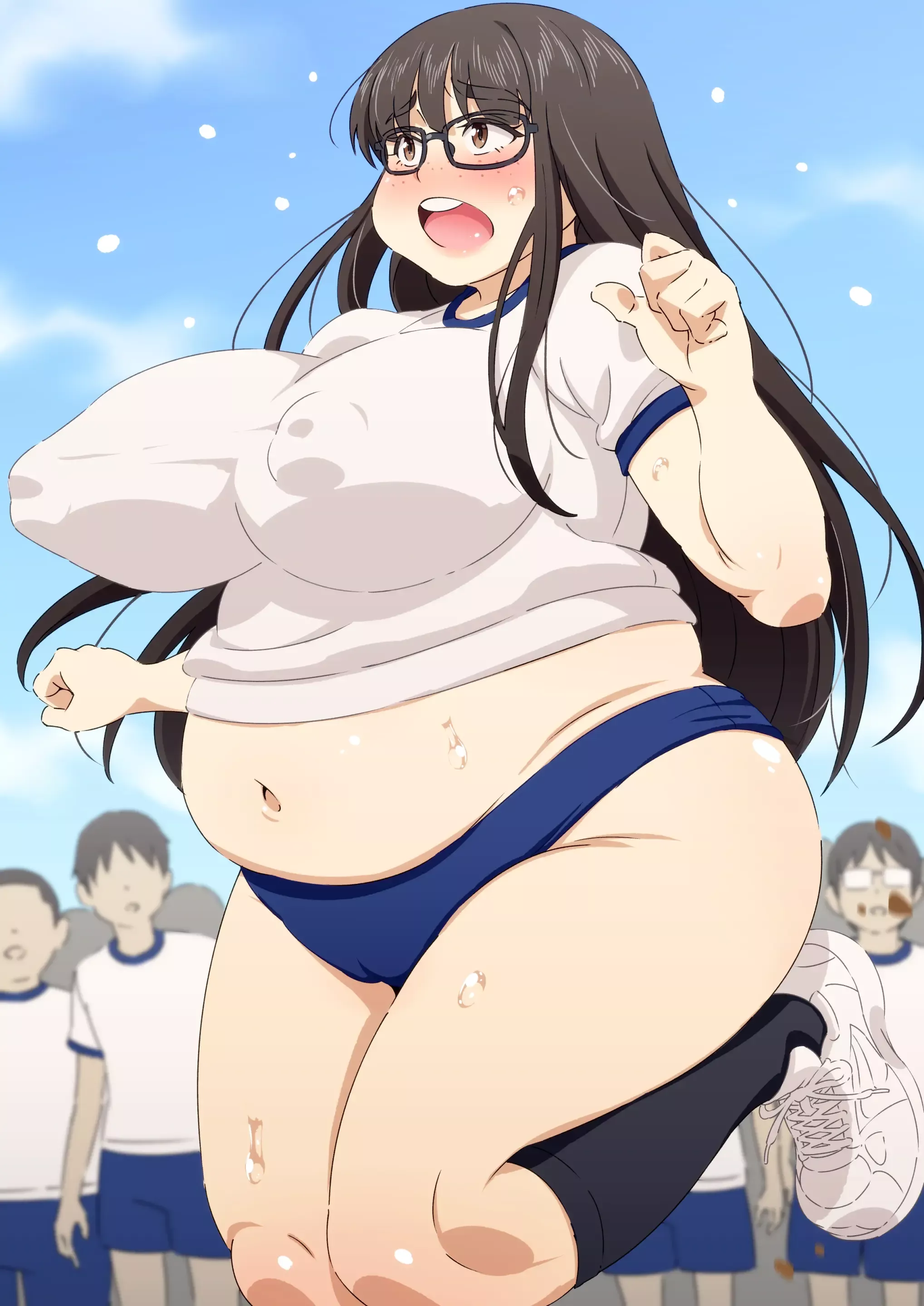 Fat girl in gym class (Mikerugii)