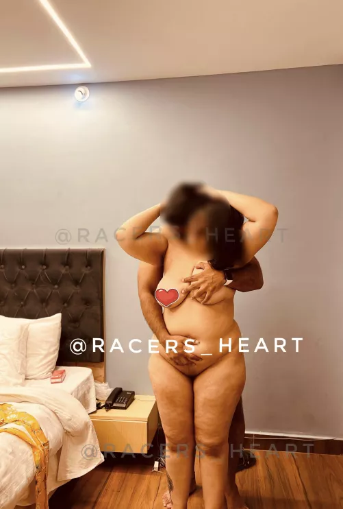 Grabbing her melons is my fav part of foreplay while my cock is rubbing her ass and am licking her neck off [m] & [f] 