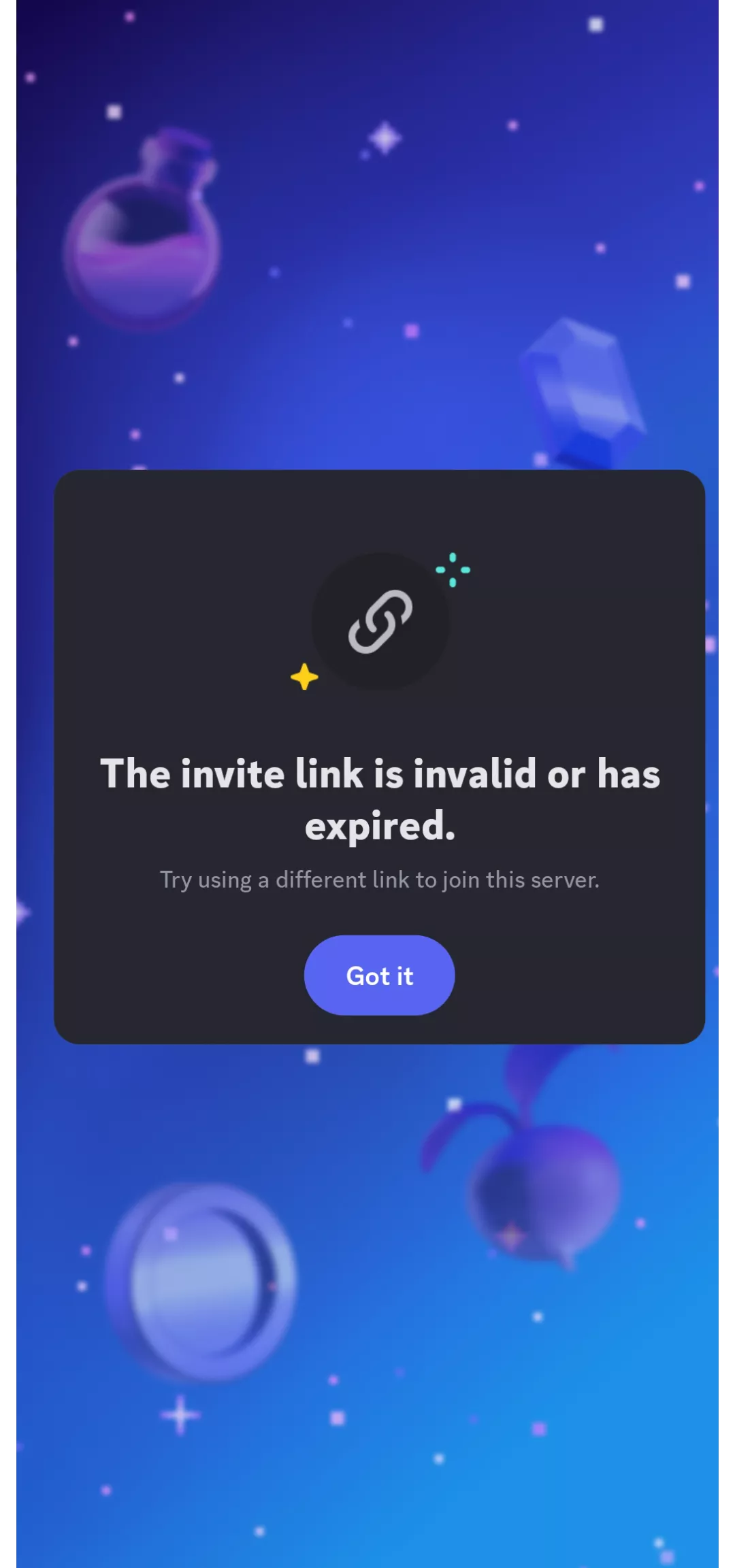 I am not able to join the discord seever I am not able to join the discord seever