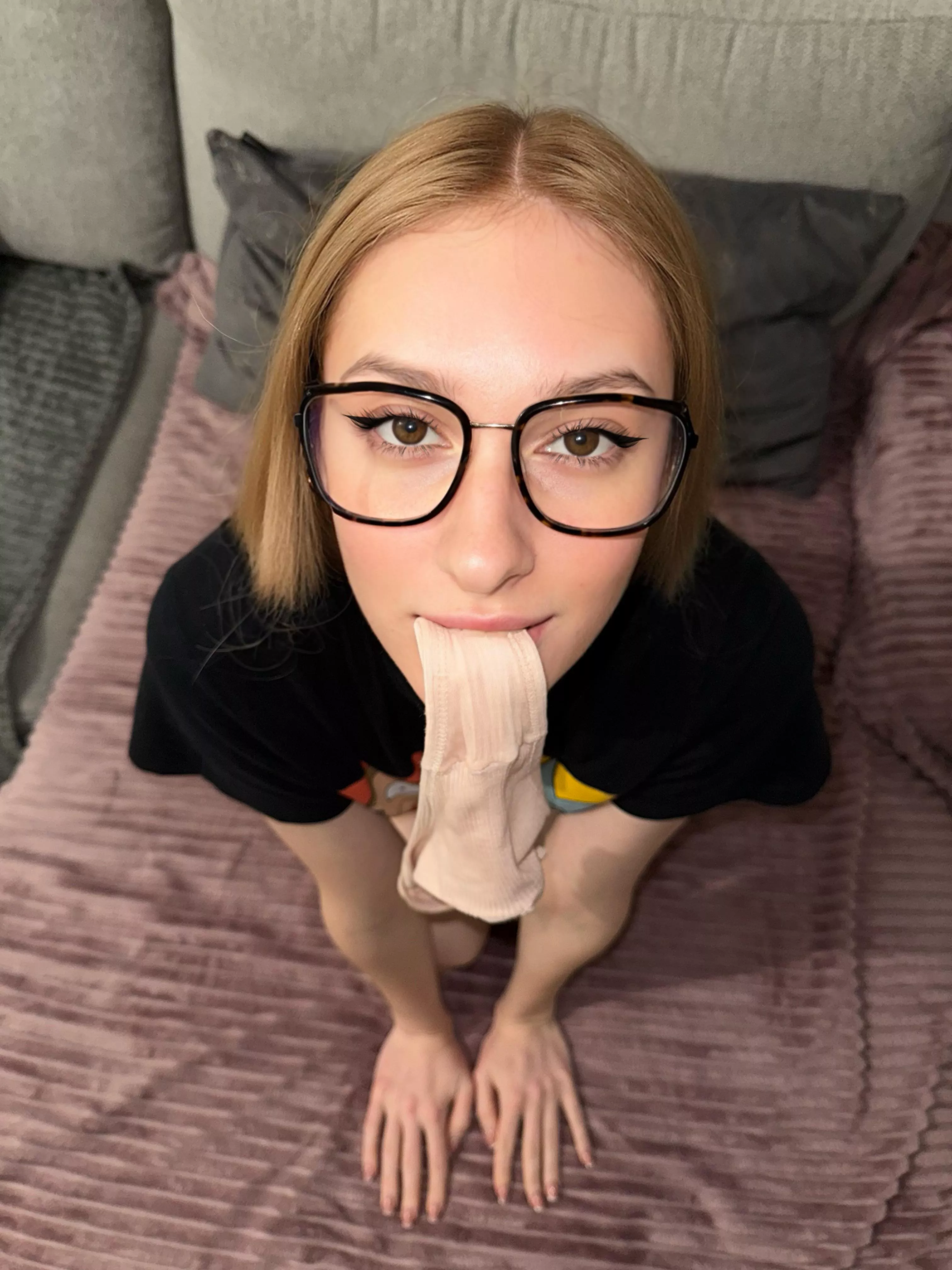 I love how my pussy tastes on my panties
