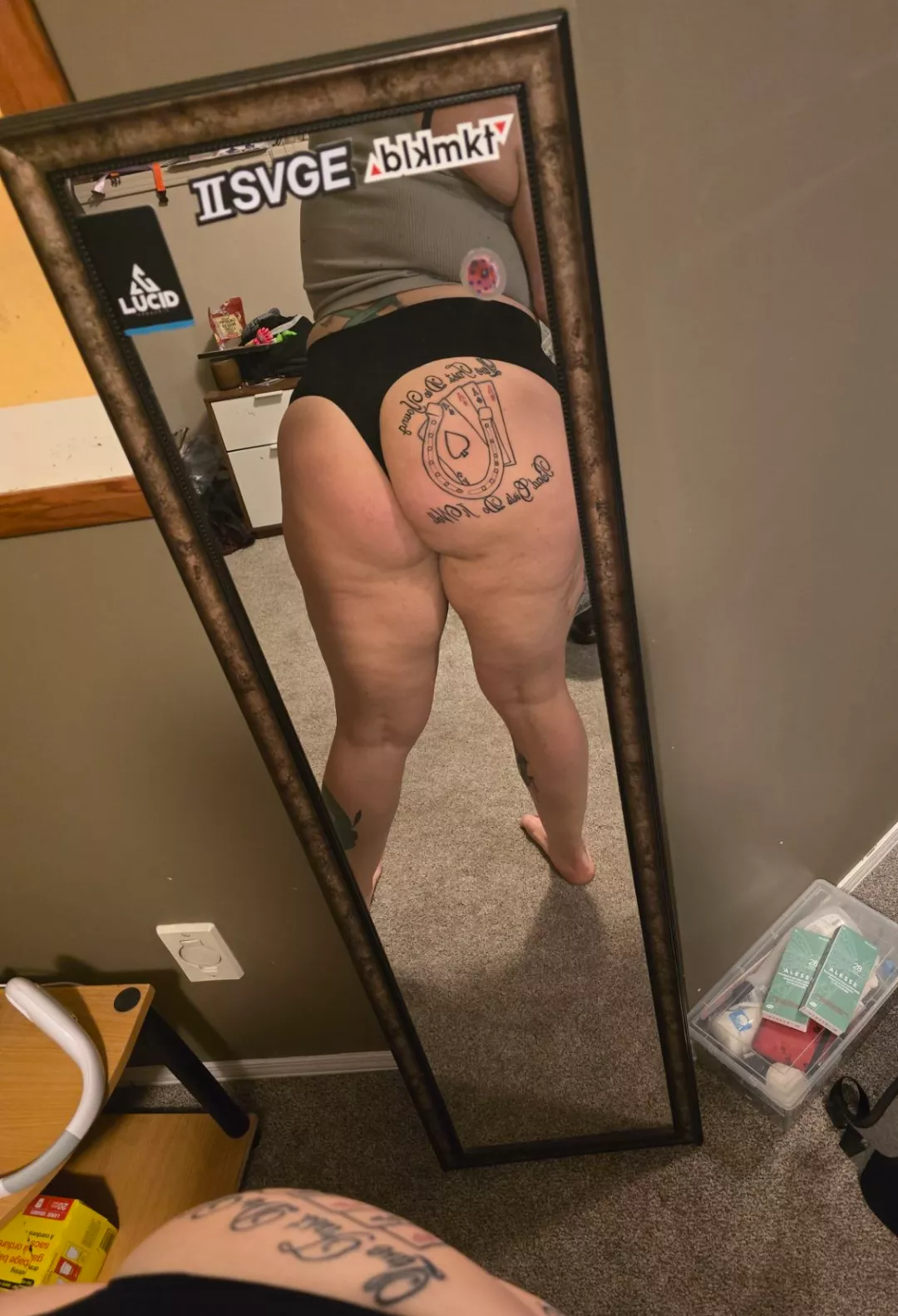 I might need a wider mirror