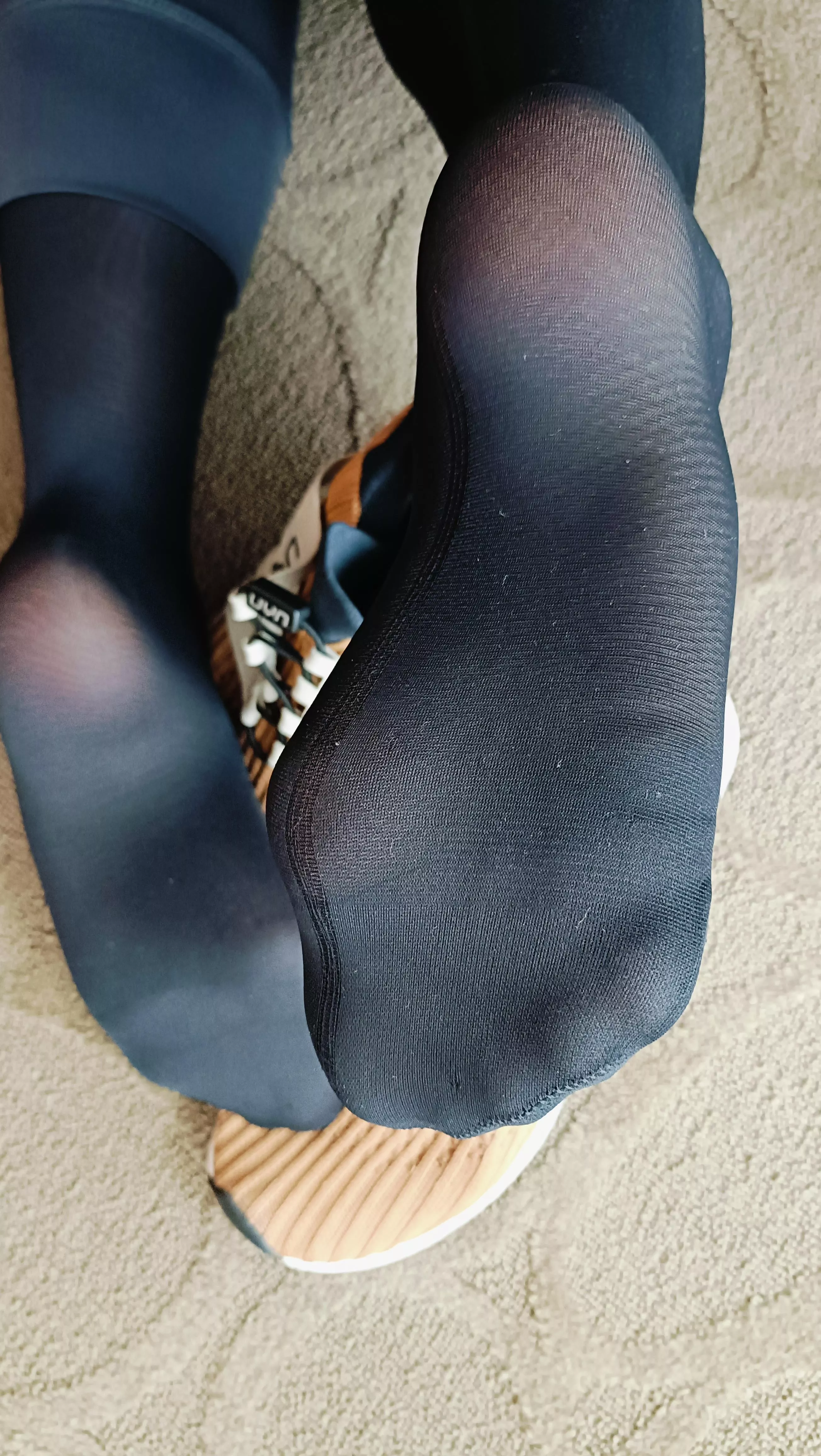 Is this the right position for you to get closer to my soft nylon soles? 👃