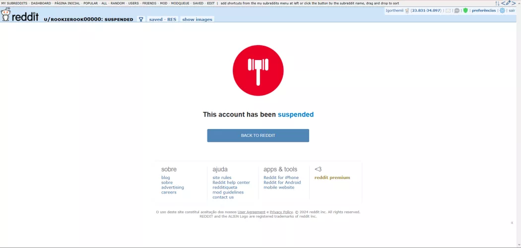 I've noticed this a long while ago, but the maintainer of the ChatGPT Alternatives list's account has been suspended.