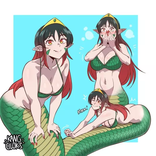 Just a cute Lamia stretching (kang cilok's)