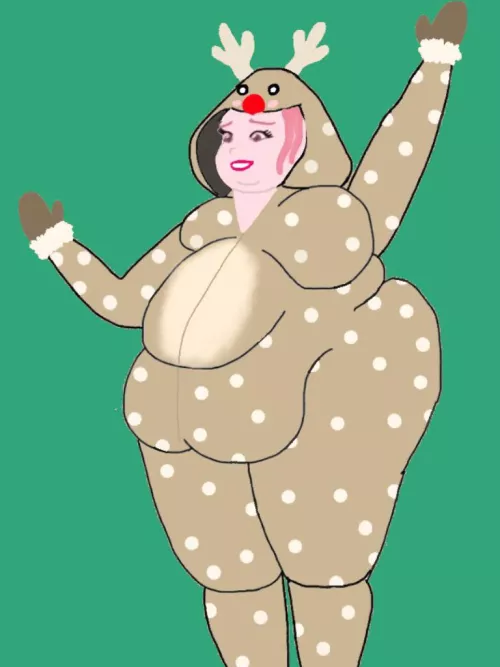 Lady Letty dressed for Christmas