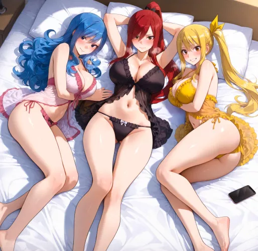 Lucy x Erza x Juvia - Babydoll | Alex Schura (AI)