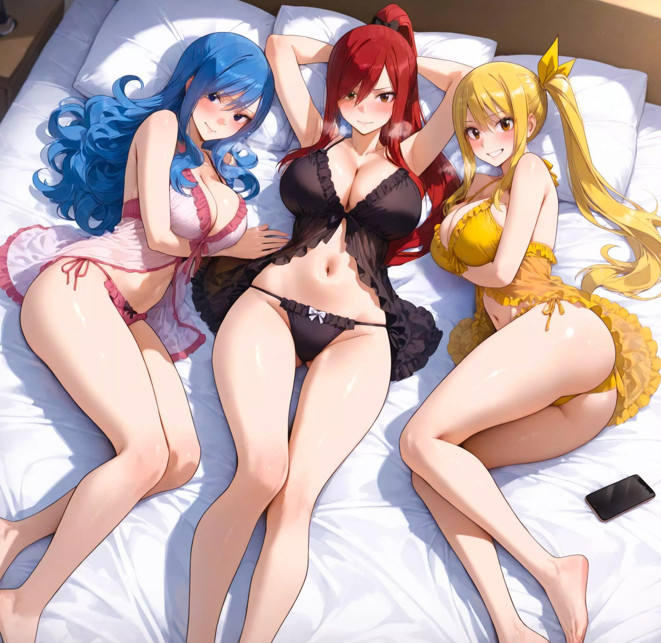 Lucy x Erza x Juvia - Babydoll | Alex Schura (AI)