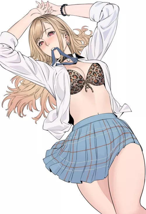 Marin's leopard print bra