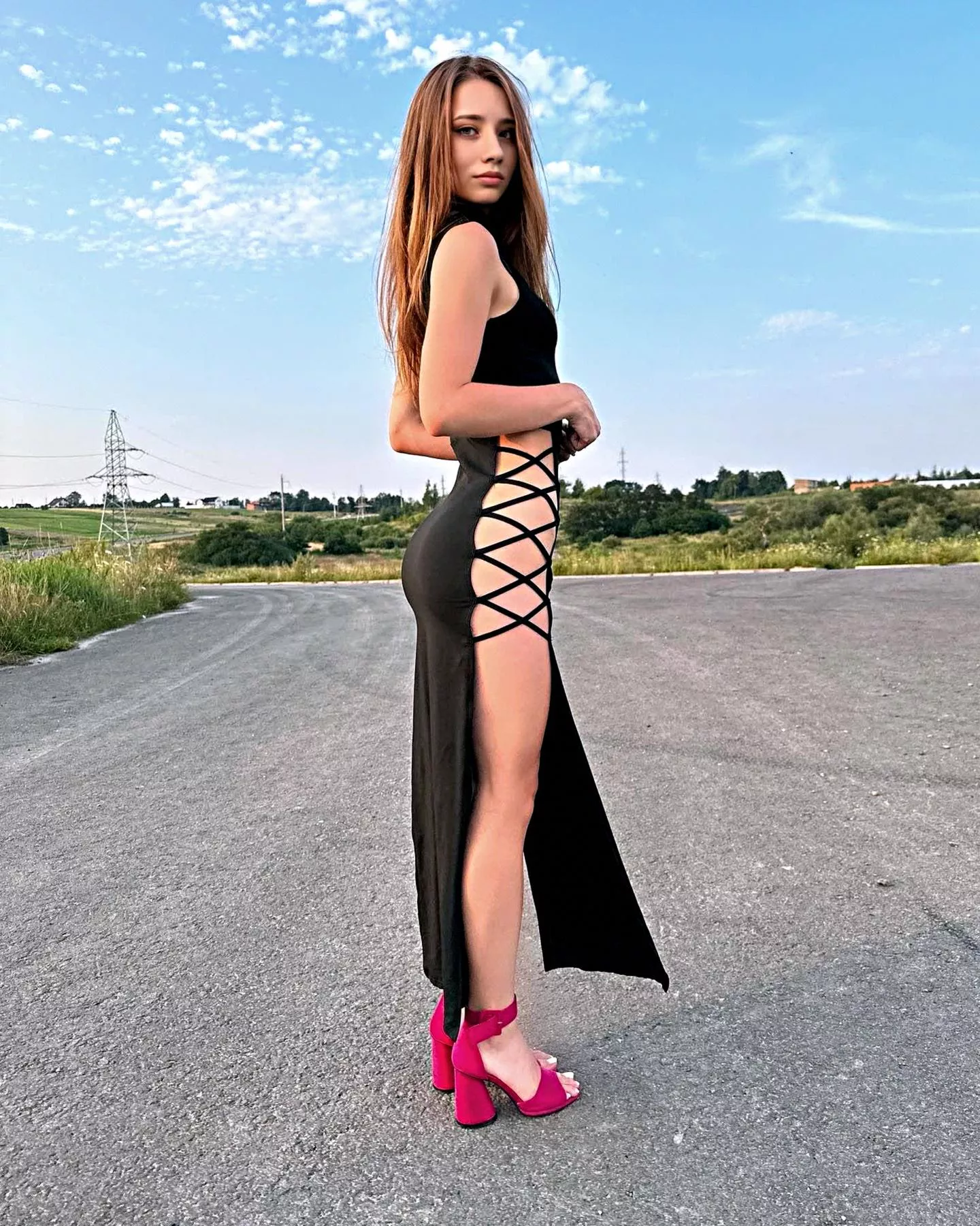 My straps are not the only thing I have on this sexy petite body 